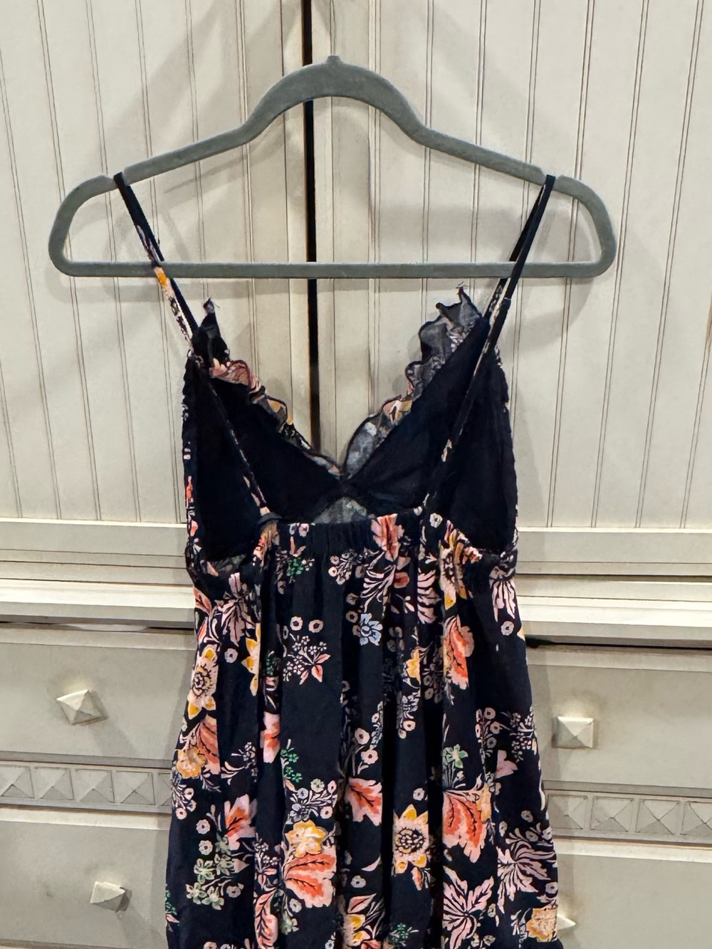 Free People Navy Floral Print Dress - Picture 2 of 3